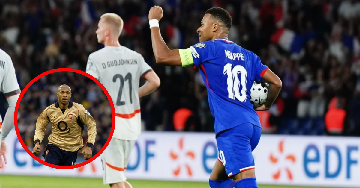 Kylian Mbappé supera a Thierry Henry y se convierte en el segundo máximo goleador de Francia