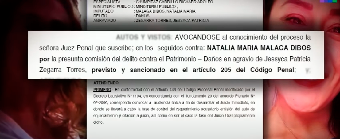 Piden sancin contra Natalia Mlaga prevista en el artculo 2025 del Cdigo Penal.