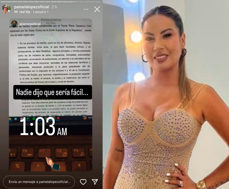 Filtran documento que deja entrever posible trmite de divorcio de Pamela Lpez y Christian Cueva.