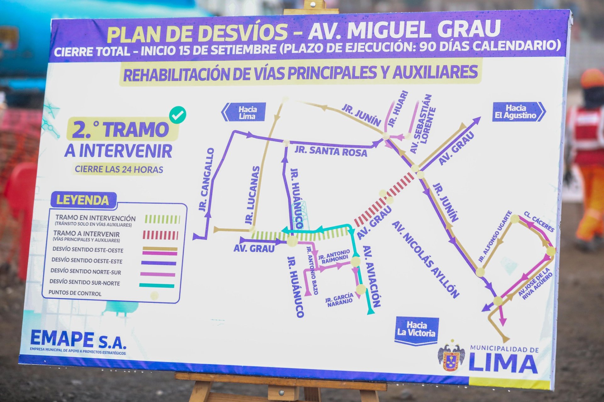 Plan de desvo vehicular.