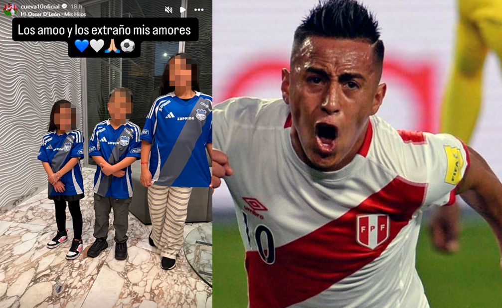 Christian Cueva recuerda con cario a sus tres hijos.