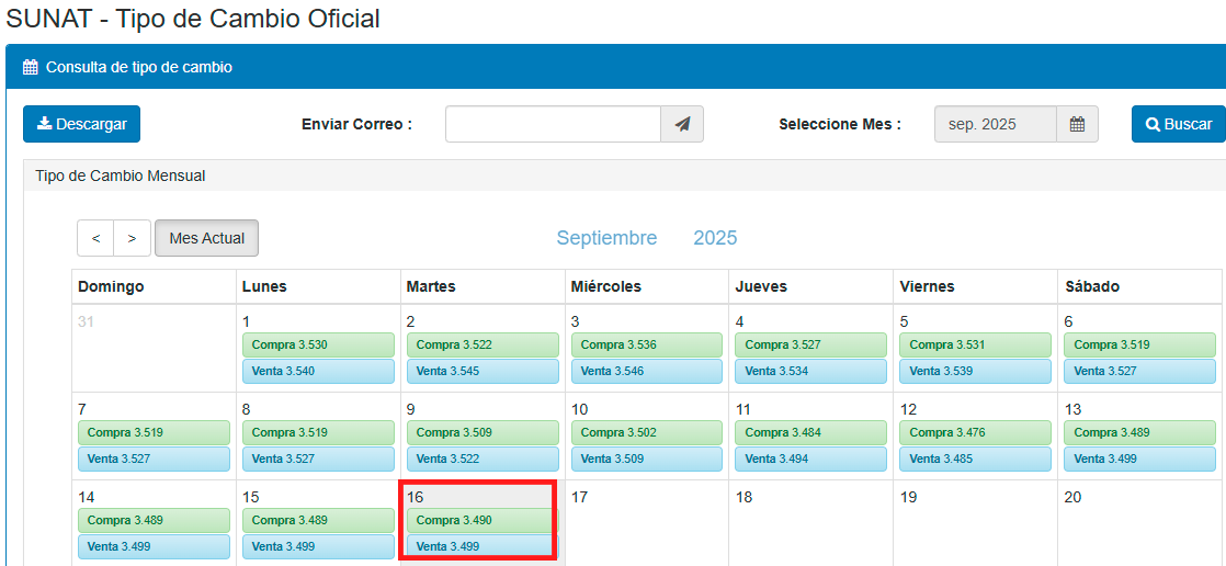 La cotizacin del dlar abri este martes en S/ 3.490 la compra y en S/ 3.499 la venta, segn SUNAT.