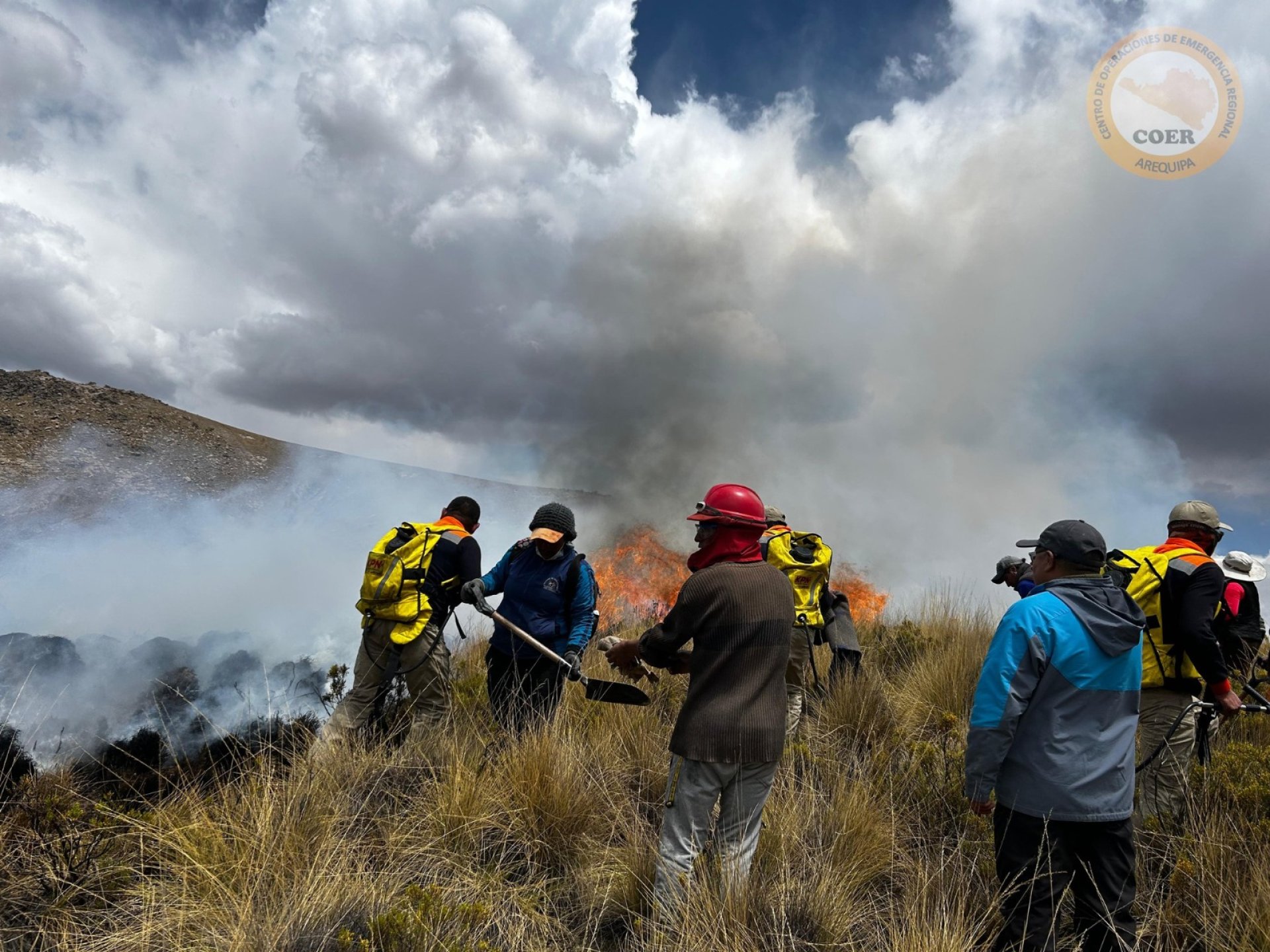 Incendios forestales en Arequipa.