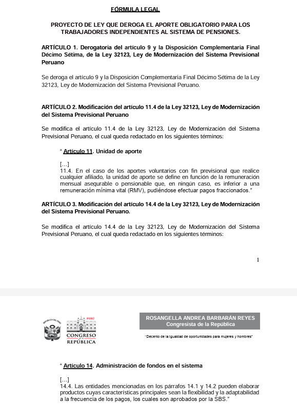 Proyecto de ley.