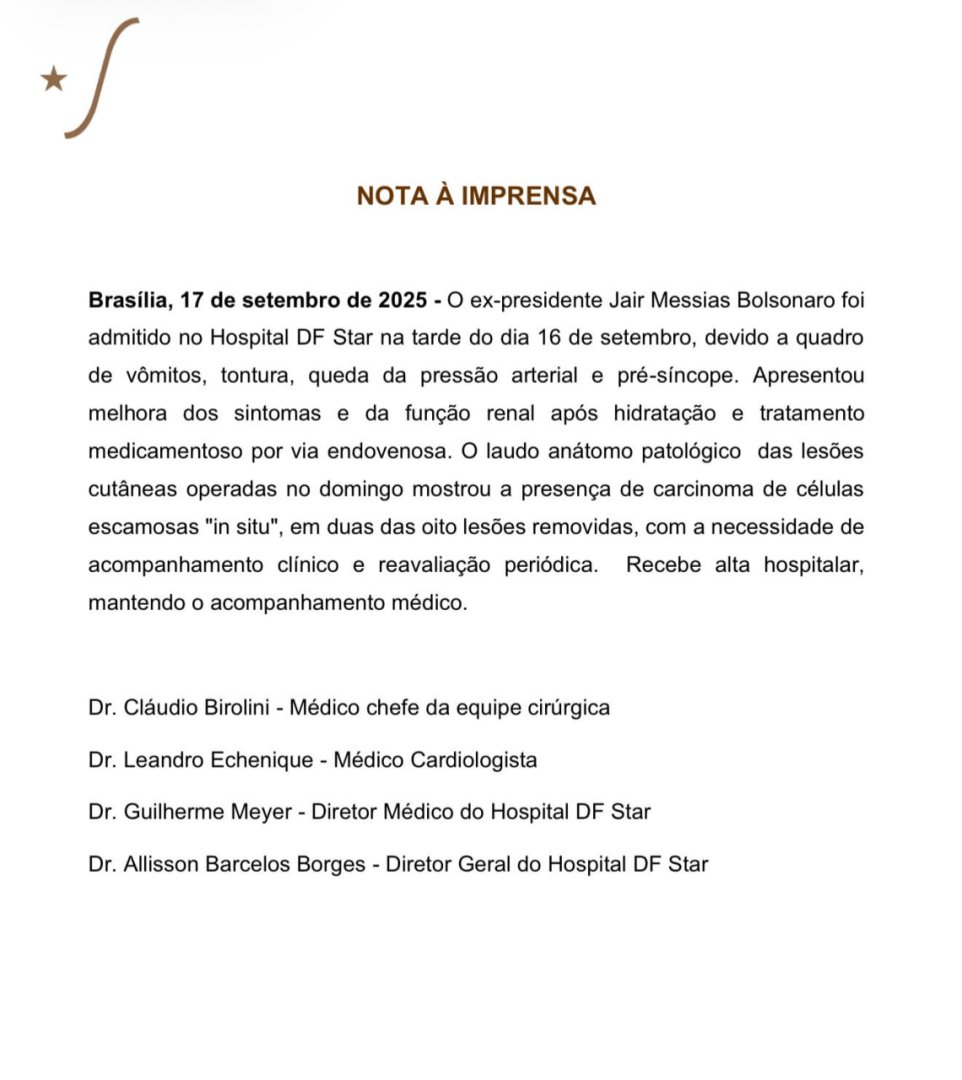 Comunicado del doctor Birolini.