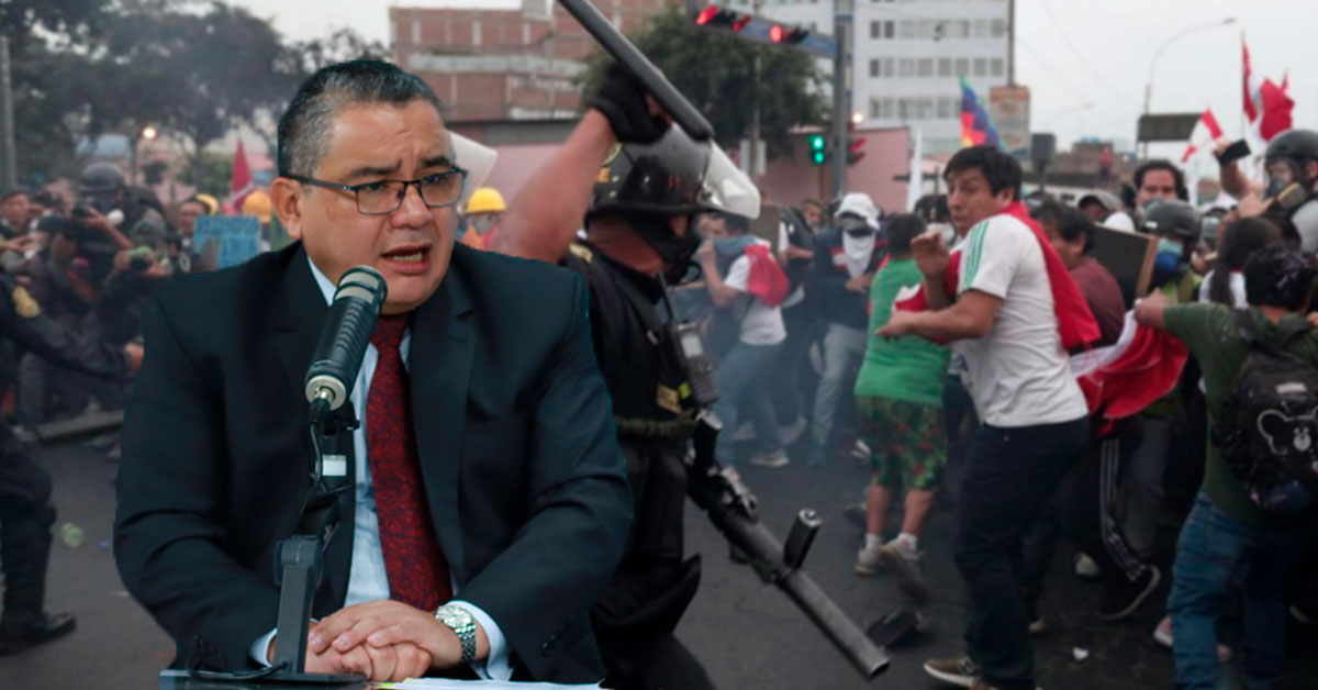Santiváñez sobre manifestaciones: "Cuando lanzas la primera piedra se termina el diálogo y tiene que empezar la represión"