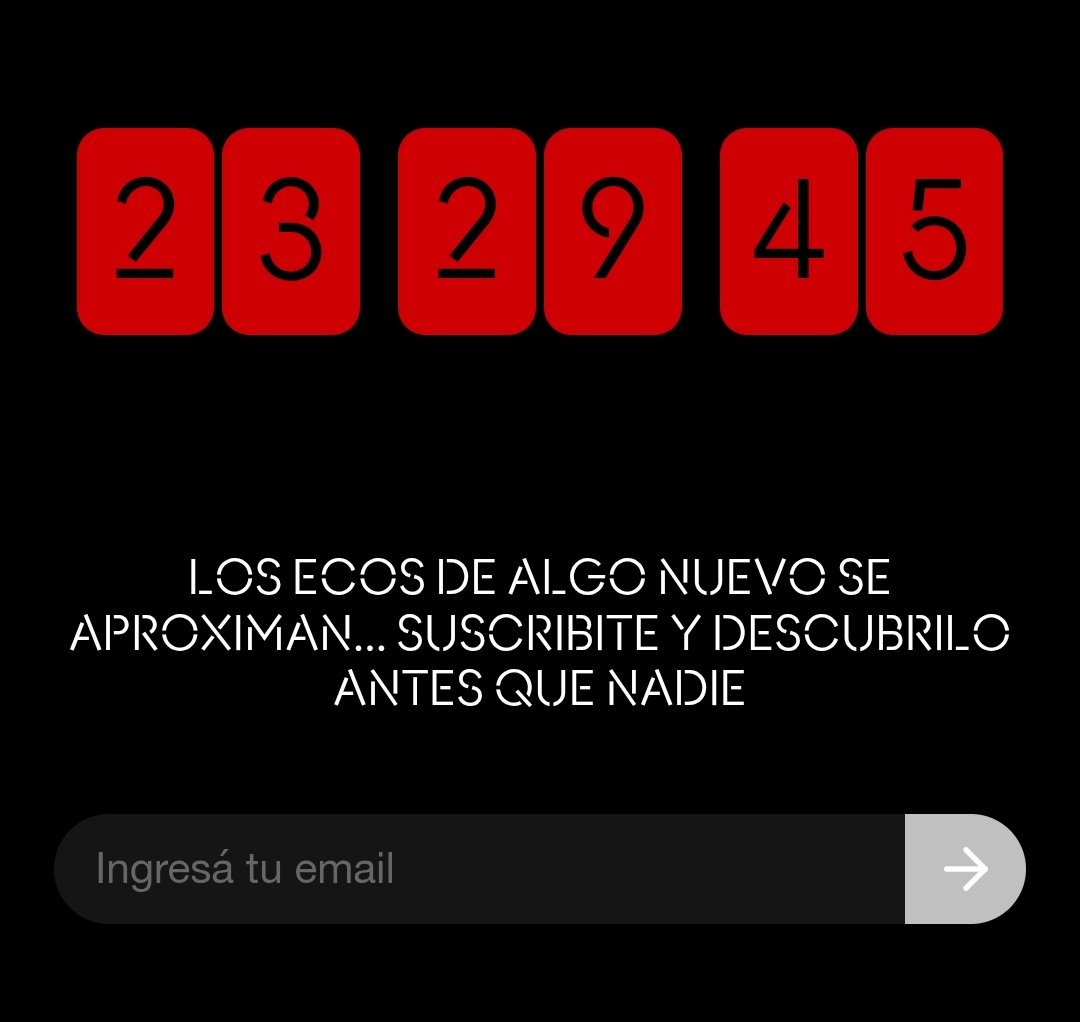 Cuenta regresiva para el anuncio de la banda argentina Soda Stereo.