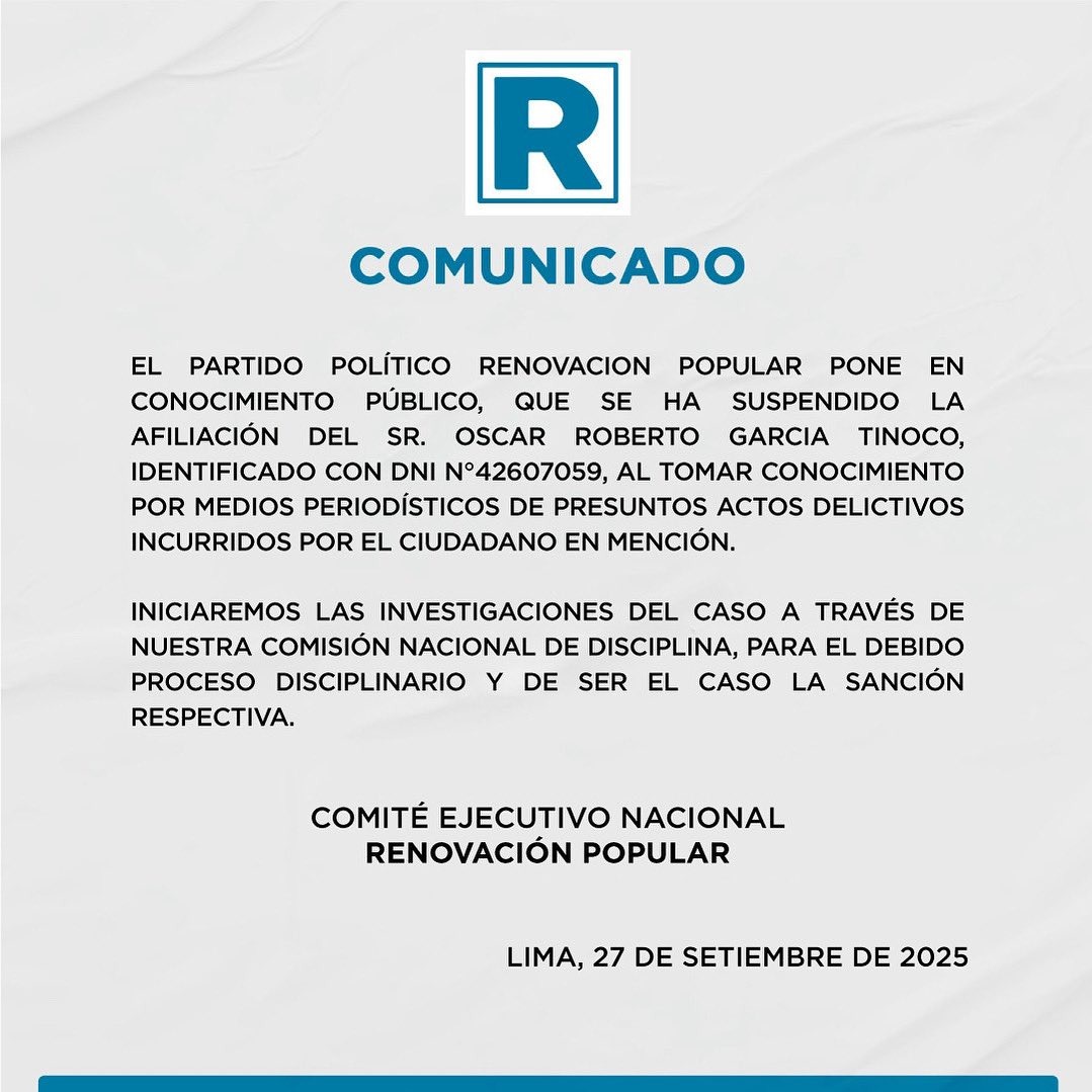 RP desafili a su militante ligado a 'El Monstruo'.