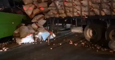 Accidente en la Panamericana Sur, en Lurín