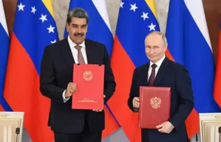Nicols Maduro y Vladmir Putin.