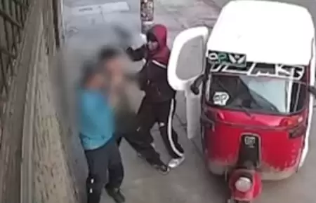 Sujetos a bordo de mototaxi roban y golpean a vecinos de SJM.