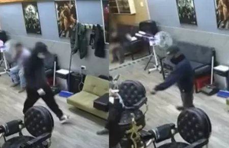 Falsos clientes asaltan barbera en VMT