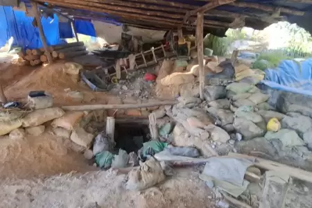 Operativo conjunto contra la minera ilegal en La Libertad y Cajamarca.