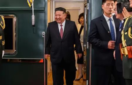 Kim Jong-un lleg a China en emblemtico tren blindado