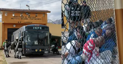 INPE traslada a reclusos que participaron de motín en penal de Cajamarca