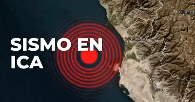 Sismo registrado en Ica.