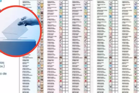 ONPE presenta simulacin de la cdula de votacin 2026