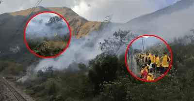 Cusco: Incendio forestal se registra en el sector Pacaymayo Bajo del Parque Arqu