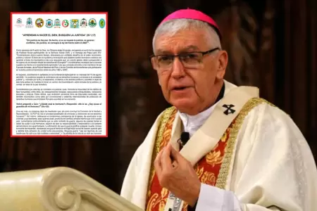 Obispos peruanos rechazan Ley de Amnista.