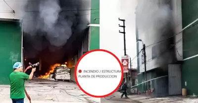 Incendio en Carabayllo.