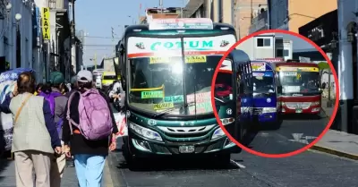 Subirían pasajes de transporte urbano en Arequipa.
