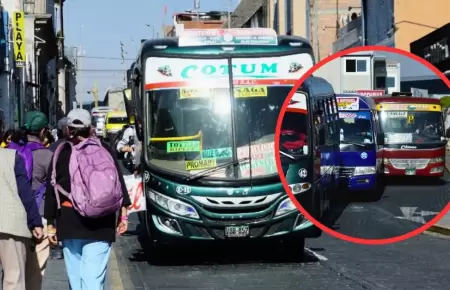 Subiran pasajes de transporte urbano en Arequipa.
