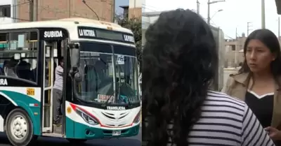 SMP: Roban bus de transporte público lleno de pasajeros