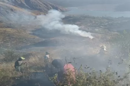 Extinguen incendios forestales Arequipa, Puno, Madre de Dios y Hunuco.