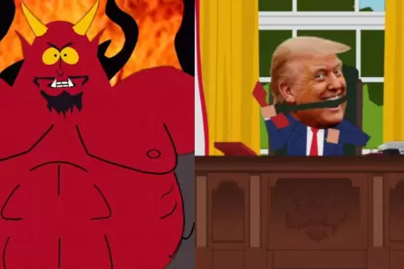Satans y Donald Trump en 'South Park'