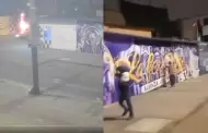 Presuntos hinchas de la 'U' causan pnico en Matute, vandalizando inmediaciones del Alejandro Villanueva