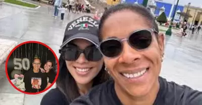Leyla Chihuán celebra su cumpleaños 50 en compañía de su pareja.