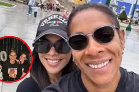 Leyla Chihun celebra su cumpleaos 50 en compaa de su pareja.