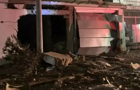 Dinamita destruye vivienda en Trujillo