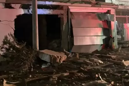 Dinamita destruye vivienda en Trujillo