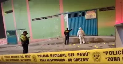 Atacan a balazos mercado en San Juan de Miraflores