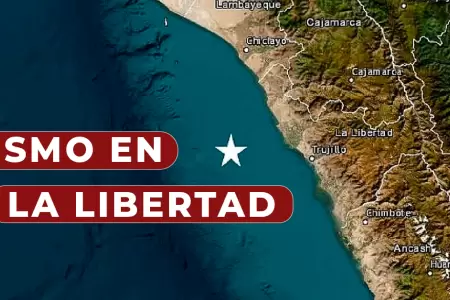Temblor en La Libertad.