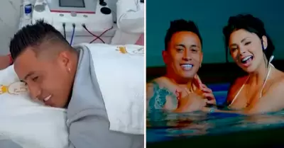 Christian Cueva se coloca el 'chip del amor'.