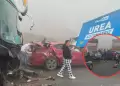 Accidente en Pasamayo: Choque mltiple por neblina deja hasta 10 heridos