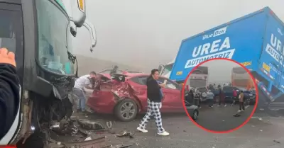 Accidente en Pasamayo