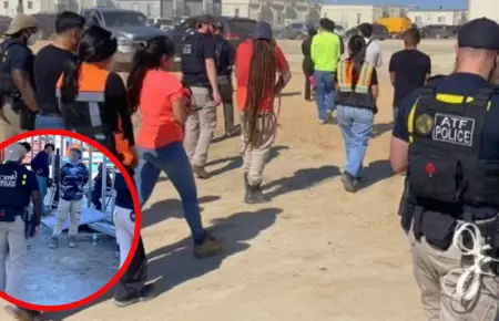 Cientos de migrantes son detenidos en fbrica de Hyundai en Estados Unidos.