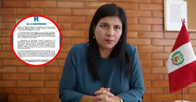 Segn el comunicado la destitucin no se tratara de un ataque poltico.