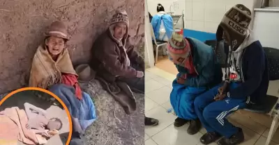 Abuelitos en Puno sobreviven en condiciones infrahumanas con tres hijos con prob