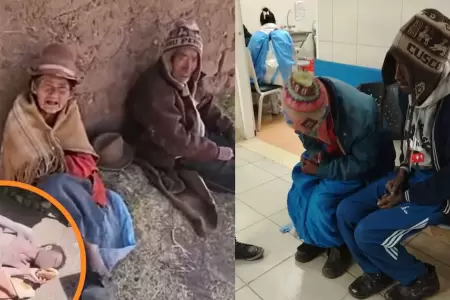 Abuelitos en Puno sobreviven en condiciones infrahumanas con tres hijos con prob