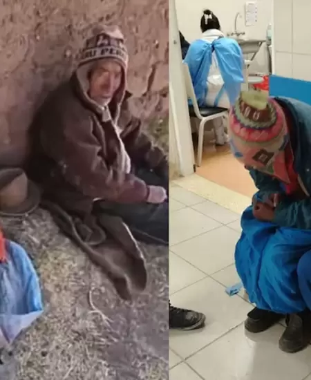 Abuelitos en Puno sobreviven en condiciones infrahumanas con tres hijos con prob