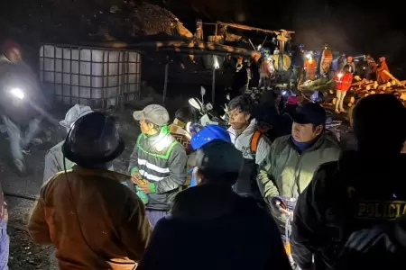Mineros fueron rescatados tras quedar atrapados