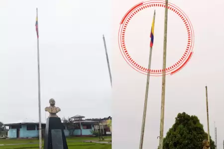 Putumayo amaneci con bandera colombiana