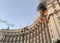 Rusia realiz su mayor ataque areo en Ucrania dejando bajas civiles y daando un edificio gubernamental