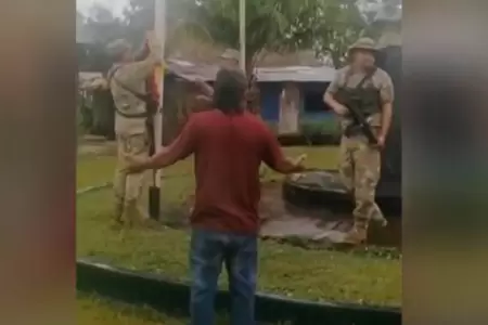 Ejrcito retir bandera colombiana izada en Tres Fronteras.