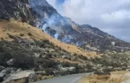 Extinguen tres incendios forestales en las regiones de ncash y Cajamarca: No se reportan daos materiales