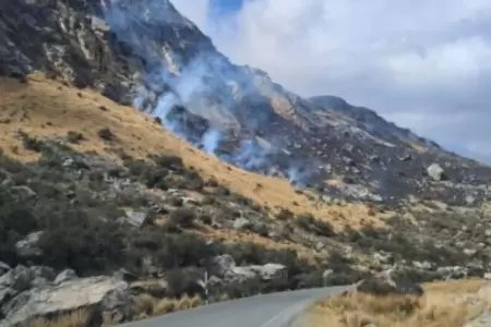 Extinguen incendios forestales en las regiones de ncash y Cajamarca.